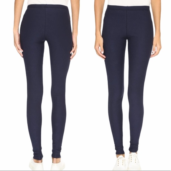 Revolve Plush Fleece Lined Tights Full Foot Navy M - Picture 1 of 5